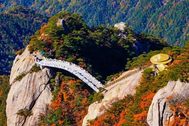 大山里的仙境，漫山红叶，斑斓如画，藏着中国最“英雄”的秋天！
