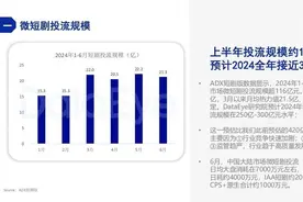 上半年微短剧投流白皮书发布，业内人士：钱没有那么好赚了图片