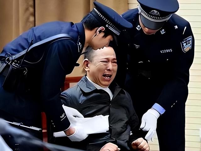 2015年四川刘汉被判死刑，押到火葬场抬进执行车，离开时神情恍惚