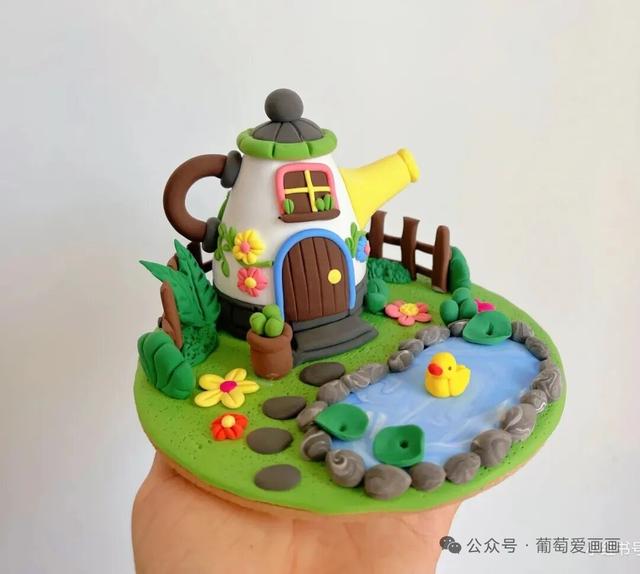 黏土手工制作素材分享—夏日黏土小世界，治愈系手工DIY 创意手工