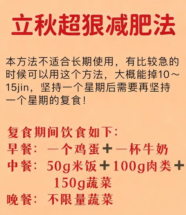 立秋逆袭！7天10斤减肥挑战必看攻略