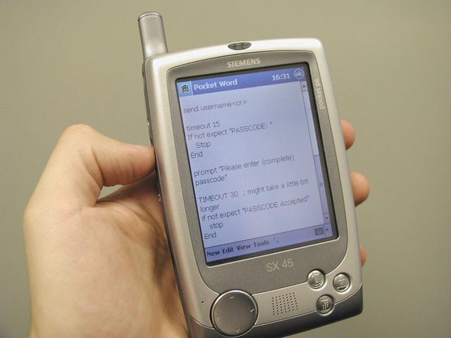 通信历史连载888-21世纪初的PDA智能手机-西门子SX45-2001年