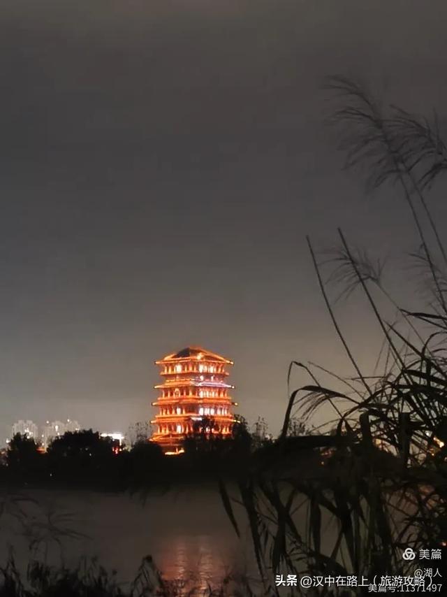 秋雨中的汉中湿地