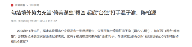 请求逮捕我，沈伯洋窜德发挑衅，不到24小时，大陆再对台独出重拳