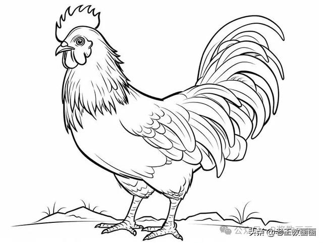 原来画公鸡，这么简单