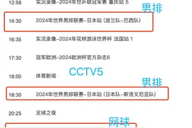 中央5台直播国足时间表：附今日CCTV5节目表、CCTV5+节目单！图片