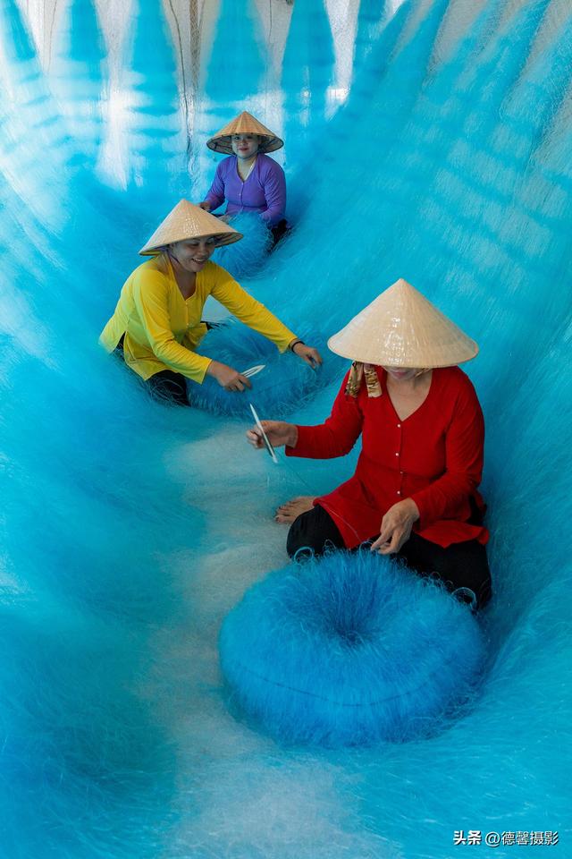 行摄越南，从南到北（8）——莎草地归家&渔女补网&棕榈簸箕船