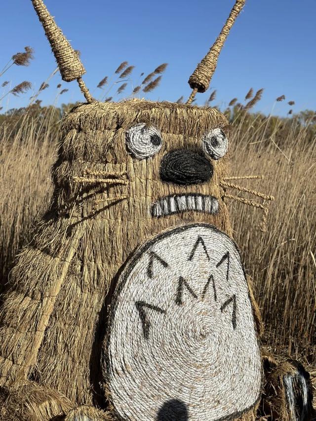 大风刮出绝美晴天！北京园博园湿地稻草人展持续营业中，蓝天湿地拍爆朋友圈