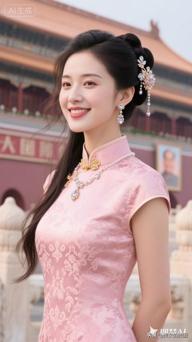 天安门旗袍女人风采