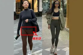 为什么我劝中年女人别穿lululemon瑜伽裤出门？看完3组街拍图就懂图片