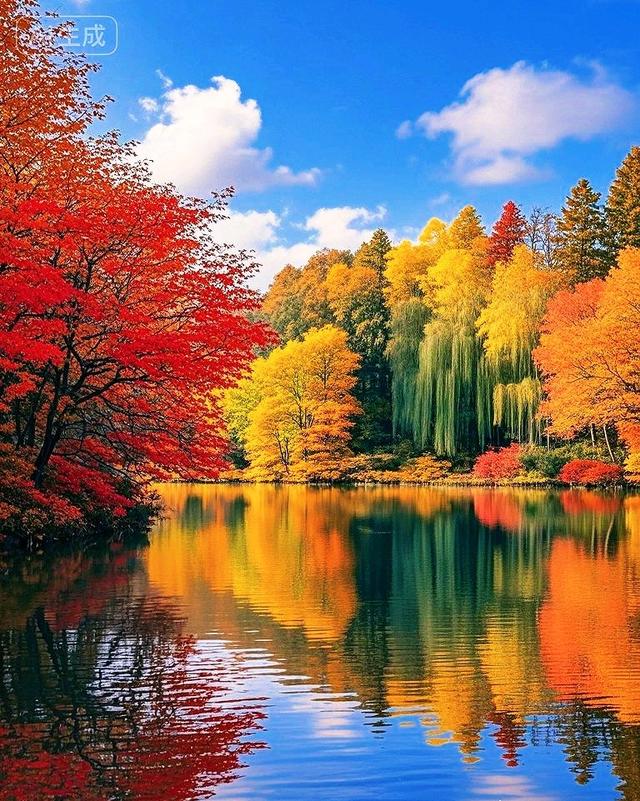 金秋风景美如画