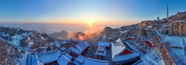 雪后泰山，仙境再现