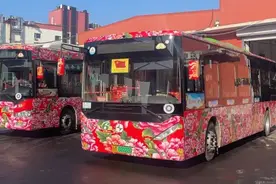 长春街头出现！公交车上线“东北大花袄”图片