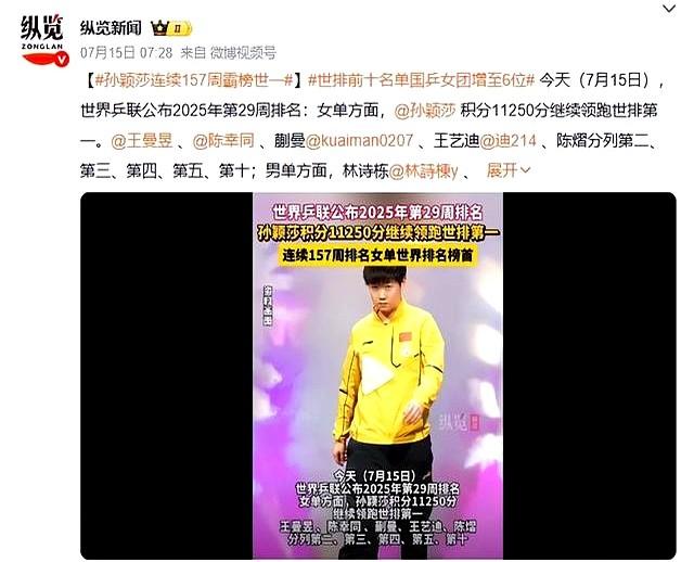 国乒大合照！暴露真实地位，王楚钦、王曼昱靠边站，C位实至名归