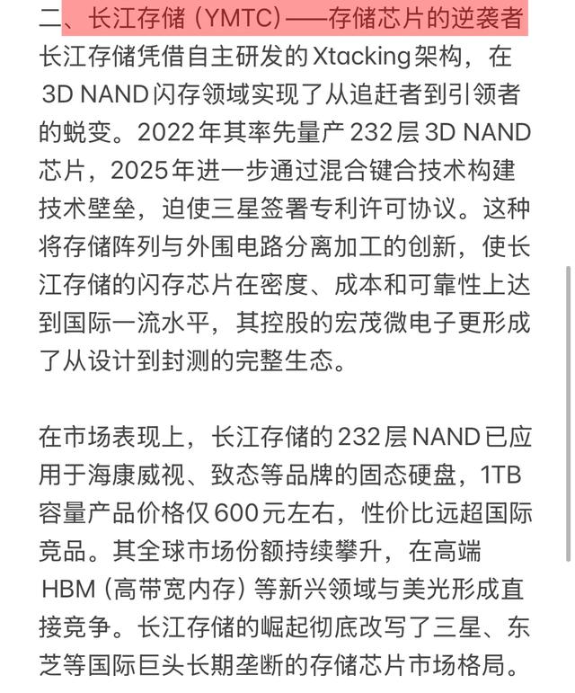 DeepSeek分析：中国最值得骄傲的三大半导体公司！