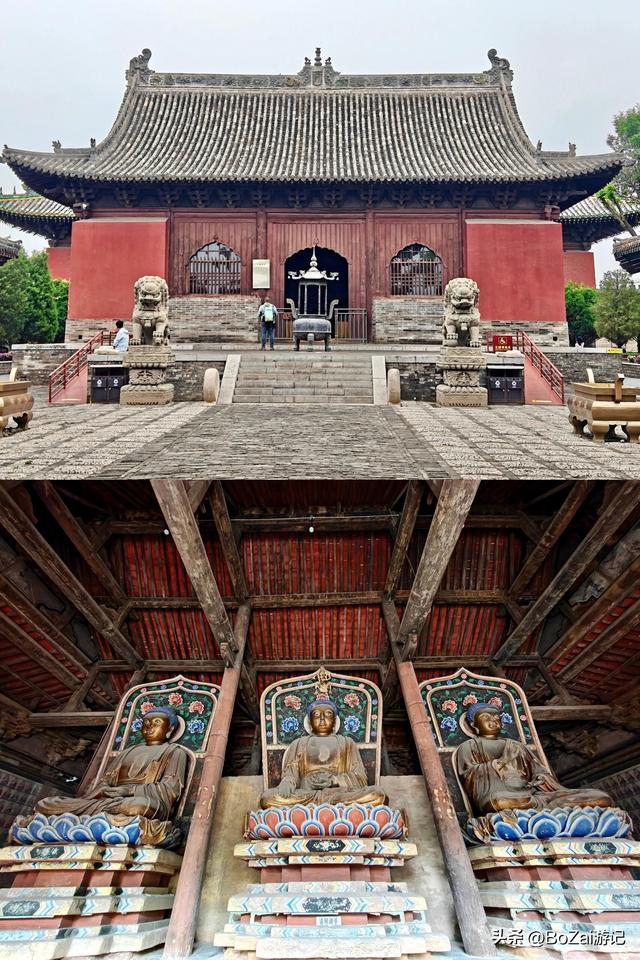 朔州国三古寺，金代弥陀殿五绝，减柱造太震撼