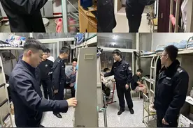 警校联动！白城医学高等专科学校开展学生宿舍安全隐患大检查图片