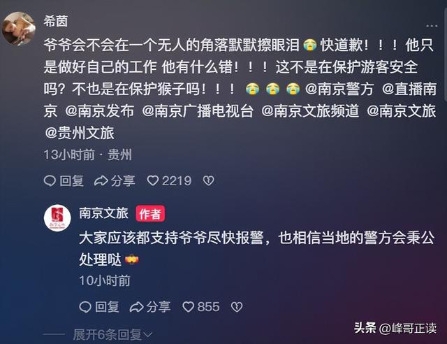 后续！男子大骂景区大爷，身份被扒评论区沦陷，南京文旅意外躺枪