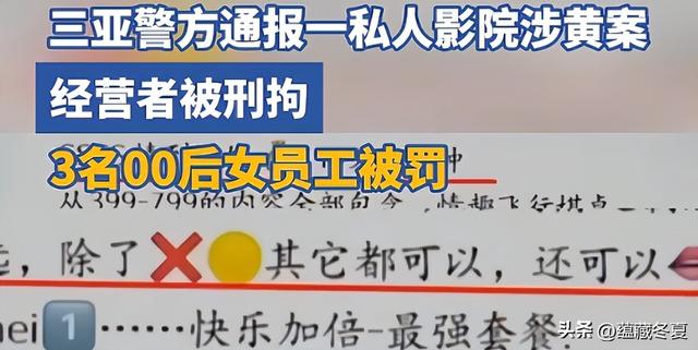 499隔衣服摸胸！私人影院暗藏涉黄：299元起步撕丝袜，还有更过火