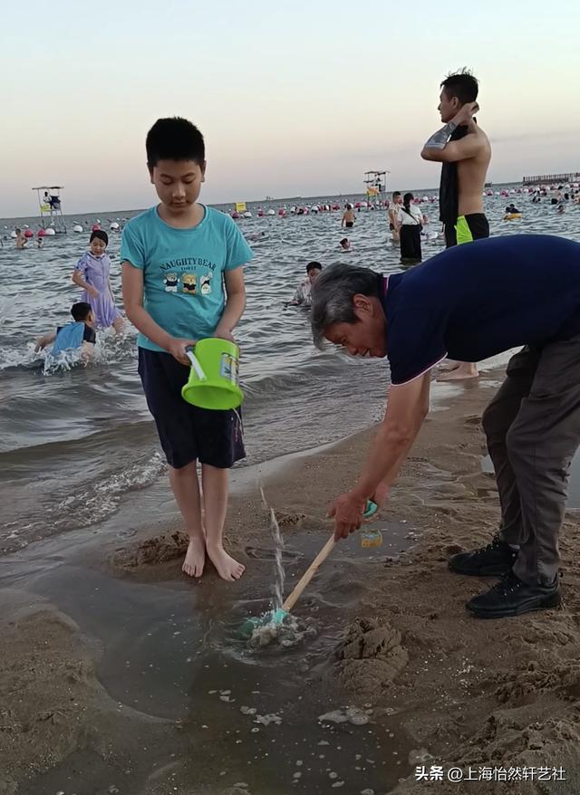 平豪视点Ⅱ上海金山城市沙滩，湛蓝的海，酷暑中的避暑港湾