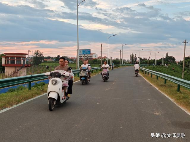 云梦：府河大堤好纳凉 城市绿廊变身"天然空调房"