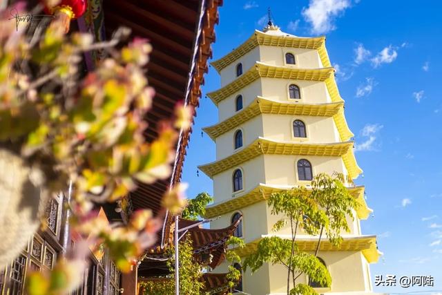 探秘云南省常住出家众最多的净土女众道场，在塔顶还偶遇主持诵经