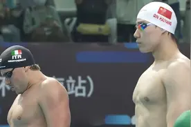 游泳世界杯上海站 覃海洋预赛第一晋级100米蛙泳决赛图片