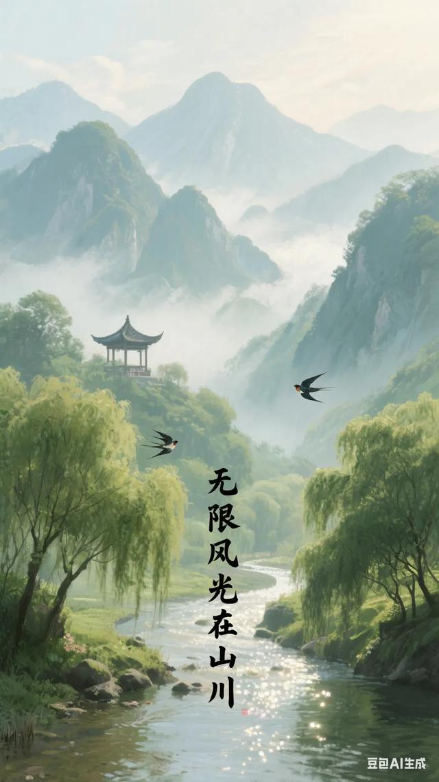 踏入山川，满目风光美如画，心醉其间，悠然尽享这份自在！