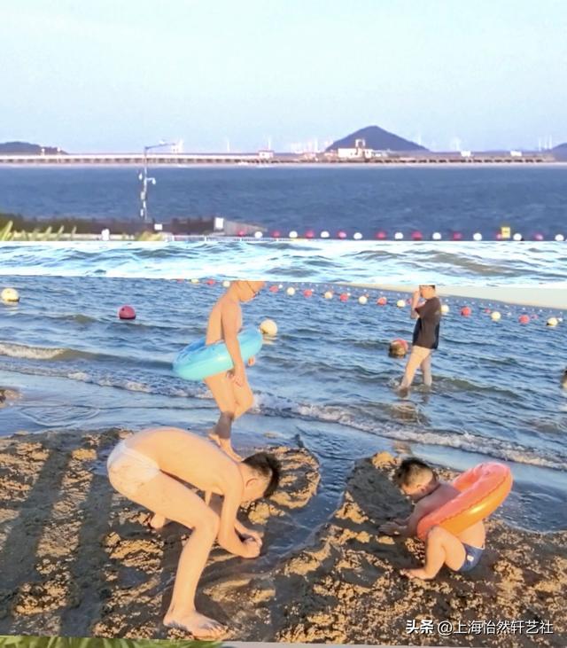 平豪视点Ⅱ上海金山城市沙滩，湛蓝的海，酷暑中的避暑港湾