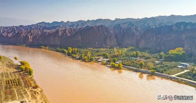 黄河绕村 石林映日 景泰龙湾村的金黄太治愈