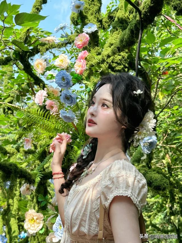 太美啦！@各位小仙女，洛阳这里上新“绿光森林”梦幻场景！