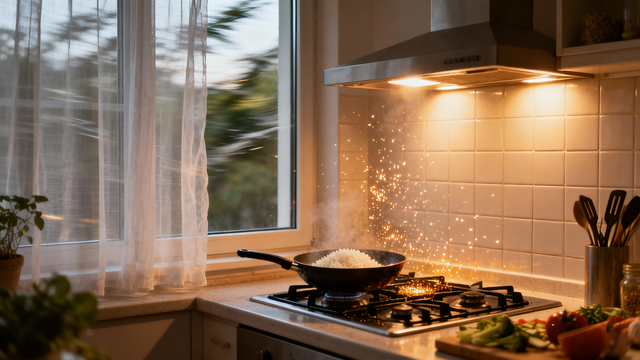 暮色四合时，总有一盏灯	，先于星星点亮。