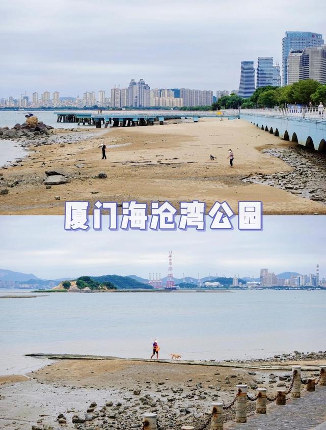 厦门海沧湾公园，全长5.8公里，是厦门市规模最大的滨海带状公园