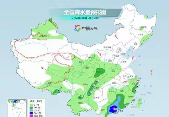 台风已登陆，大雨暴雨特大暴雨中心已锁定！今晚-22日全国天气
