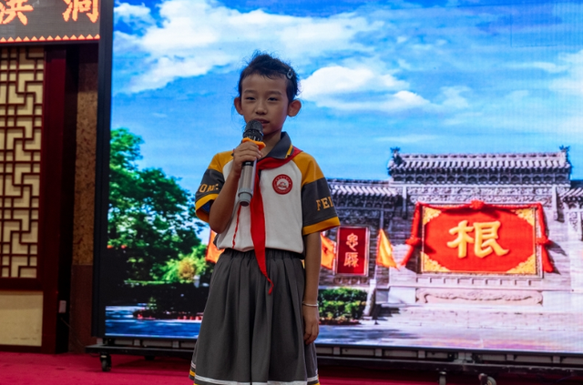 洪洞大槐树景区“红领巾讲解员”考核完毕