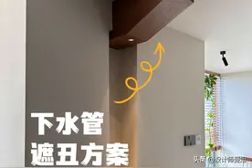 无法遮挡的下水管，那就把它装饰起来~图片