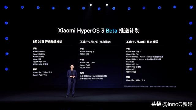 图标终于换了！小米澎湃OS 3正式发布：8月29日开启推送