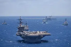 29国集结，反包围开始，中国海军7路出击，055在美家门口自由航行图片