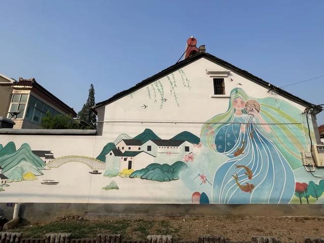 现场实拍界牌镇张家埭村，村景好美
