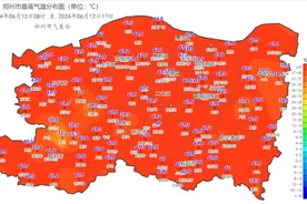 最高45.4℃，未来6小时有冰雹和短时强降水，今天的郑州上演“冰与火之歌”图片