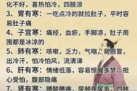 告别寒性体质，识别五脏受寒的6大警示标志！图片
