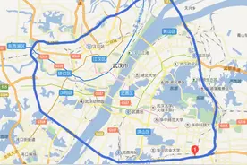 武汉三环线为什么不画“圆”？为何武昌三环面积比汉口汉阳的大？图片