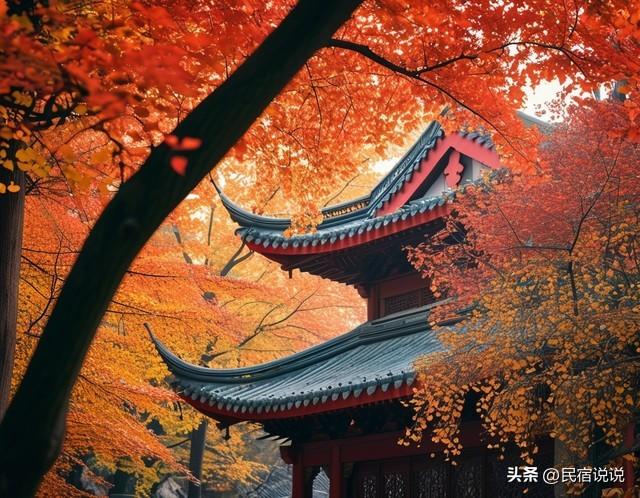 南京此地的秋意拉满了，不是栖霞山！