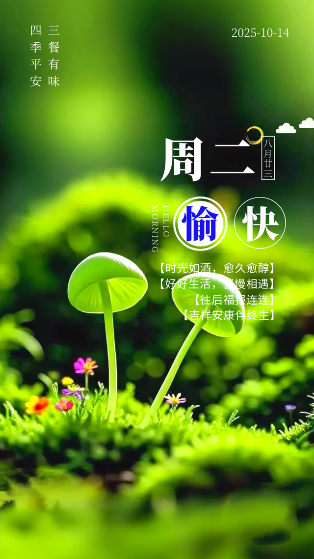 「2025.10.14」早安心语，正能量文案 所有你想要的 都得靠自己努力