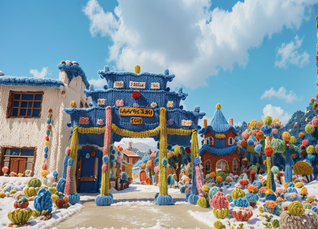 当黄山区标志建筑穿上温暖的毛衣，你还能认出来吗？ | 皖美冬日 | 第十五届安徽国际文化旅游节