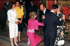 同样是行屈膝礼，把戴安娜，卡米拉，凯特放一起，差距明显出来了图片