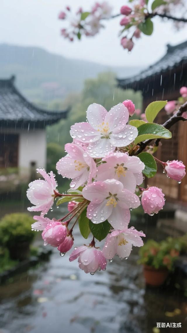寒山秋水，静谧如画，一叶扁舟，悠然自得！
