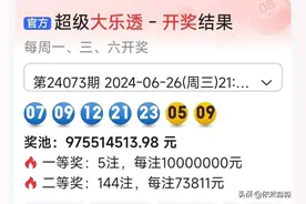 大乐透24074期:分段1期，头02、03尾29、30、后区05、12图片