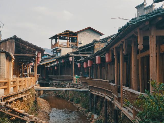 福建省武夷山竹筏。