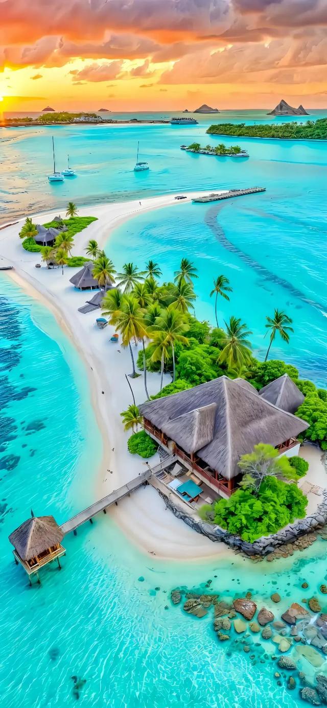 手机壁纸|海边的自然风景